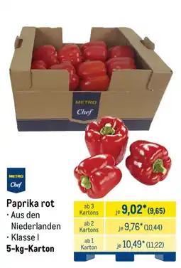 METRO METRO Chef Paprika rot Angebot