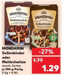 Kaufland Mondamin Soßenbinder oder Mehlschwitze Angebot