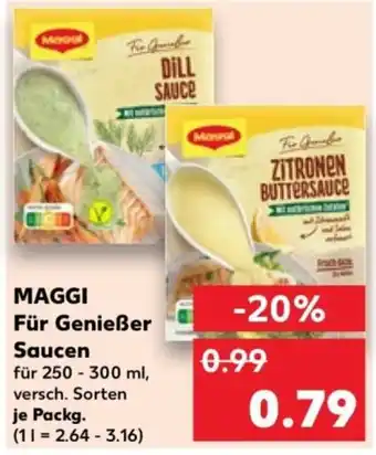 Kaufland MAGGI Für Genießer Saucen Angebot