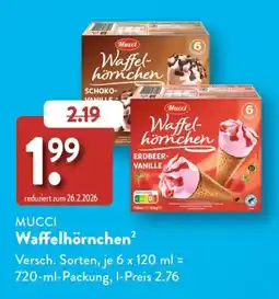 Aldi Süd MUCCI Waffelhörnchen Angebot