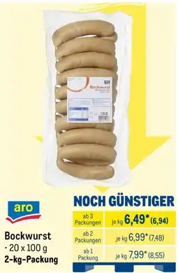 METRO aro Bockwurst Angebot