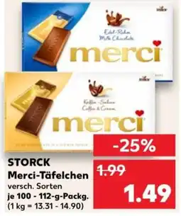 Kaufland Merci-Täfelchen Angebot