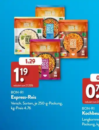 Aldi Süd BON-RI Express-Reis Angebot