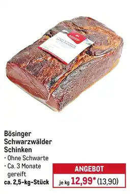 METRO Bösinger Schwarzwälder Schinken Angebot