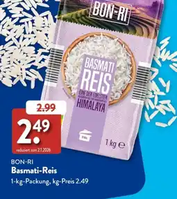 Aldi Süd BON-RI Basmati-Reis Angebot