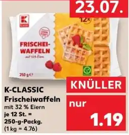 Kaufland K-CLASSIC Frischeiwaffeln Angebot