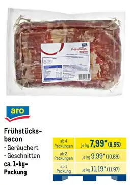 METRO aro Frühstücks-bacon Angebot