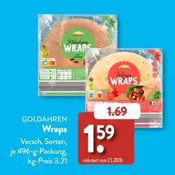 Aldi Süd GOLDÄHREN Wraps Angebot