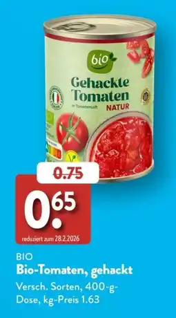 Aldi Süd bio Gehackte Tomaten Angebot