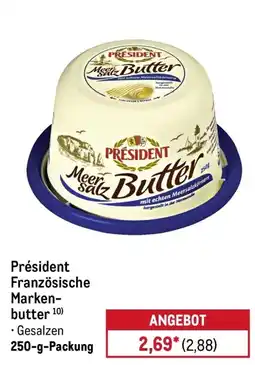 METRO Präsident Französische Markenbutter Angebot