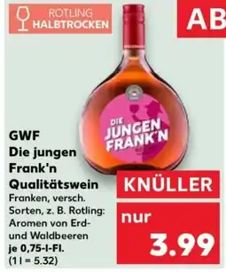 Kaufland Die jungen Frank'n Qualitätswein Angebot