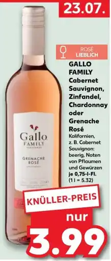 Kaufland Gallo Family Grenache Rosé Angebot