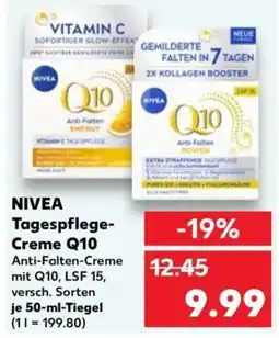 Kaufland NIVEA Tagespflege-Creme Q10 Anti-Falten-Creme Angebot