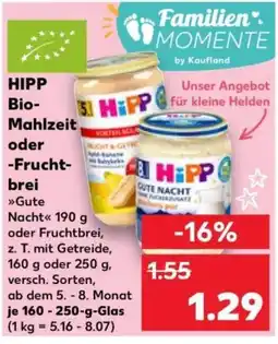 Kaufland HiPP Bio-Mahlzeit oder -Fruchtbrei Angebot