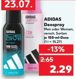 Kaufland ADIDAS Deospray Angebot