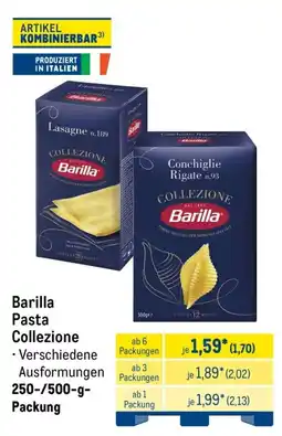 METRO Barilla Pasta Collezione Angebot