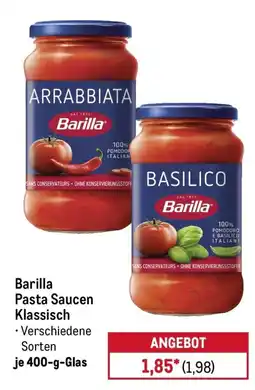 METRO Barilla Pasta Saucen Klassisch Angebot