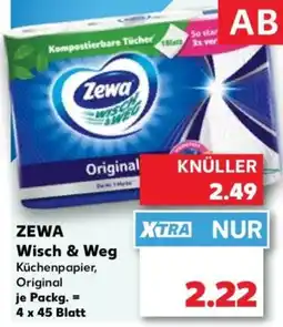 Kaufland ZEWA Wisch & Weg Küchenpapier, Original Angebot