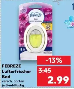 Kaufland FEBREZE Lufterfrischer Bad Angebot