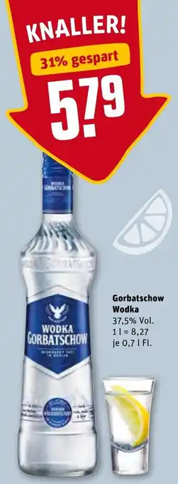 REWE Kaufpark Gorbatschow Wodka 0,7L Angebot