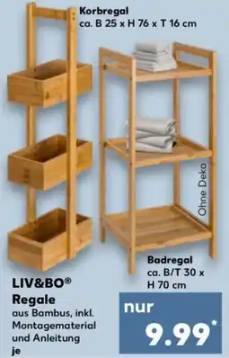 Kaufland LIV&BO® Regale aus Bambus Angebot