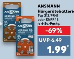 Kaufland ANSMANN Hörgerätebatterie Angebot