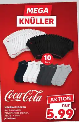 Kaufland Coca-Cola Sneakersocken Angebot