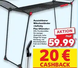 Kaufland Ausziehbarer Wäscheständer Infinity Flex Ultimate Angebot