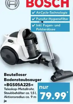 Kaufland BOSCH Beutelloser Bodenstaubsauger »BGS05A225« Angebot