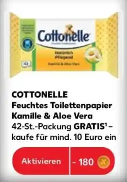 Kaufland COTTONELLE Feuchtes Toilettenpapier Kamille & Aloe Vera Angebot