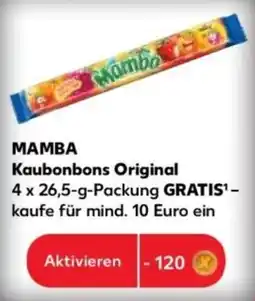 Kaufland MAMBA Kau bonbons Original Angebot
