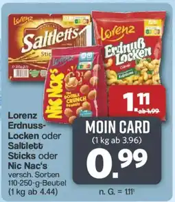 Famila Nord West Lorenz Erdnuss-Locken oder Saltlett Sticks oder Nic Nac's Angebot
