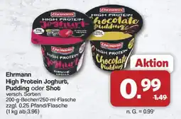 Famila Nord West Ehrmann High Protein Joghurt, Pudding oder Shot Angebot