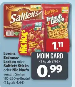Combi Lorenz Erdnuss-Locken oder Saltlett Sticks oder Nic Nac's Angebot