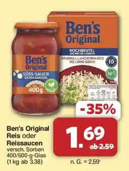 Famila Nord West Ben's Original Reis oder Reissaucen Angebot