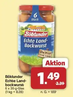 Famila Nord West Böklunder Echte Landbockwurst Angebot