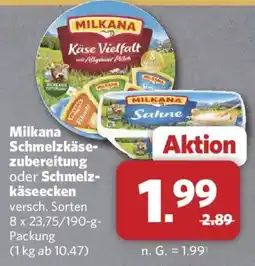 Combi Milkana Schmelzkäse-zubereitung oder Schmelzkäseecken Angebot