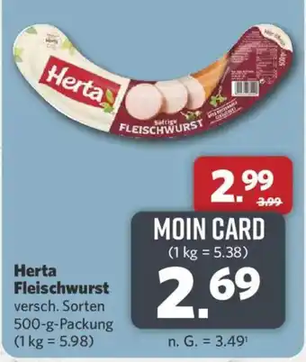 Combi Herta Fleischwurst Angebot
