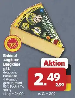 Famila Nord West Baldauf Allgäuer Bergkäse g.U. Angebot