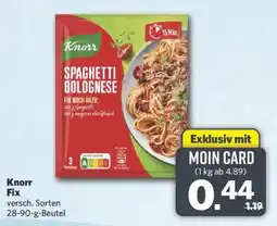 Combi Knorr Fix Spaghetti Bolognese Angebot