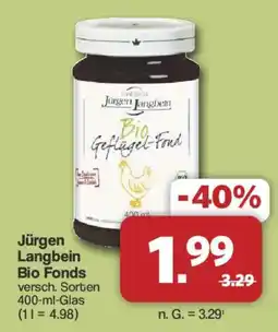 Famila Nord West Jürgen Langbein Bio Fonds Angebot