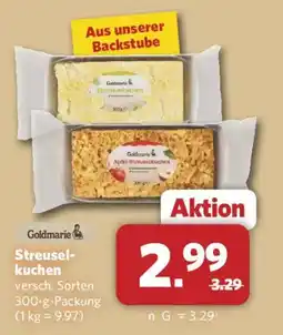 Combi Goldmarie Streuselkuchen Angebot
