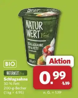 Combi Naturwert Bio Schlagsahne Angebot