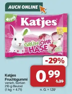 Famila Nord West Katjes Fruchtgummi vegan GRÜN-OHR HASE Angebot