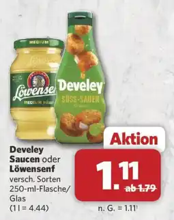 Combi Develey Saucen oder Löwensenf Angebot