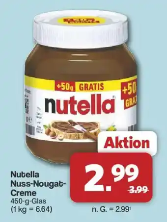 Famila Nord West Nutella Nuss-Nougat-Creme Angebot