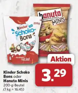 Combi Kinder Schoko Bons oder Hanuta Minis Angebot