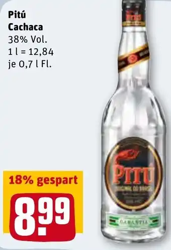 REWE Center Pitú Cachaca 0,7L Angebot