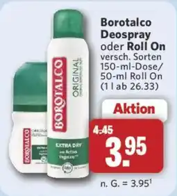 Combi Borotalco Deospray oder Roll On Angebot