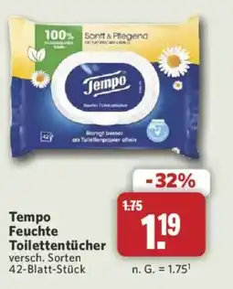 Combi Tempo Feuchte Toilettentücher Angebot